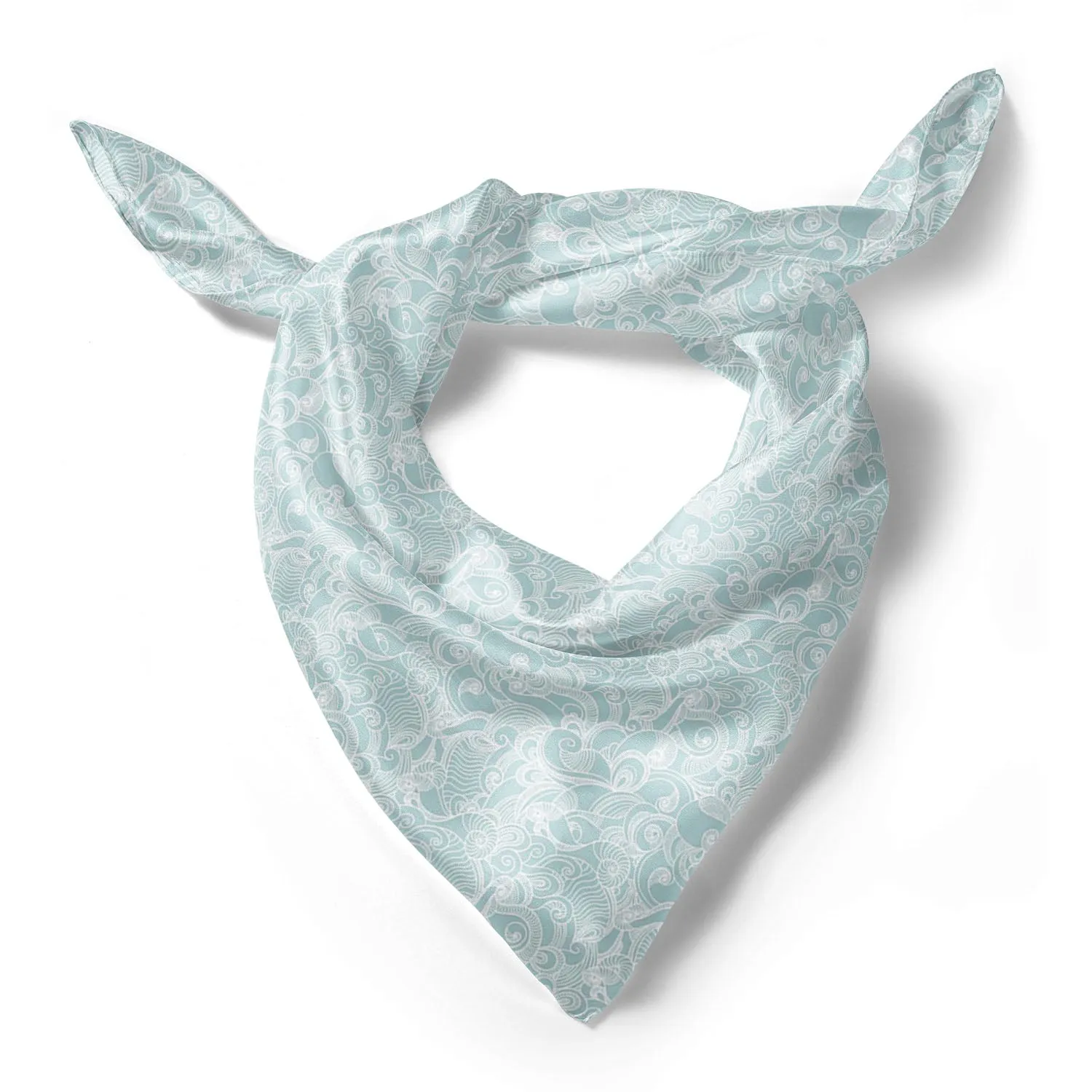 Abstract Wave Printed Scarf | Neckwear Balaclava | Girls & Women | Soft Poly Fabric