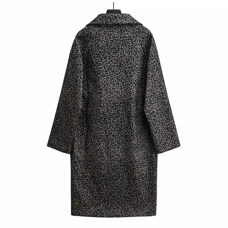 Azuri Leopard Boucle Coat