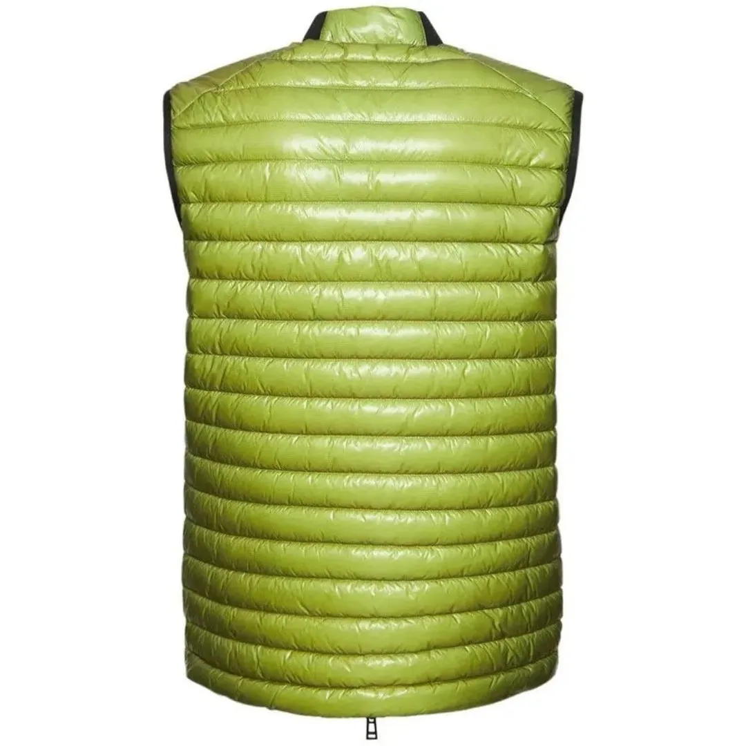 Belstaff Airframe Neon Yellow Shiny Gilet Down Filled Jacket