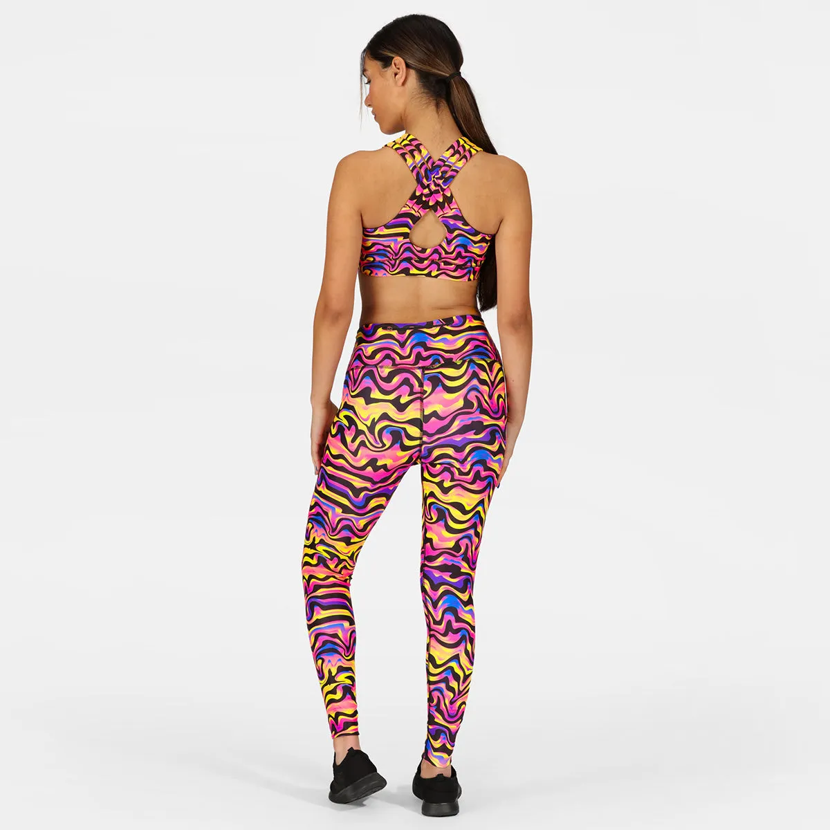 Coral Waves Leggings