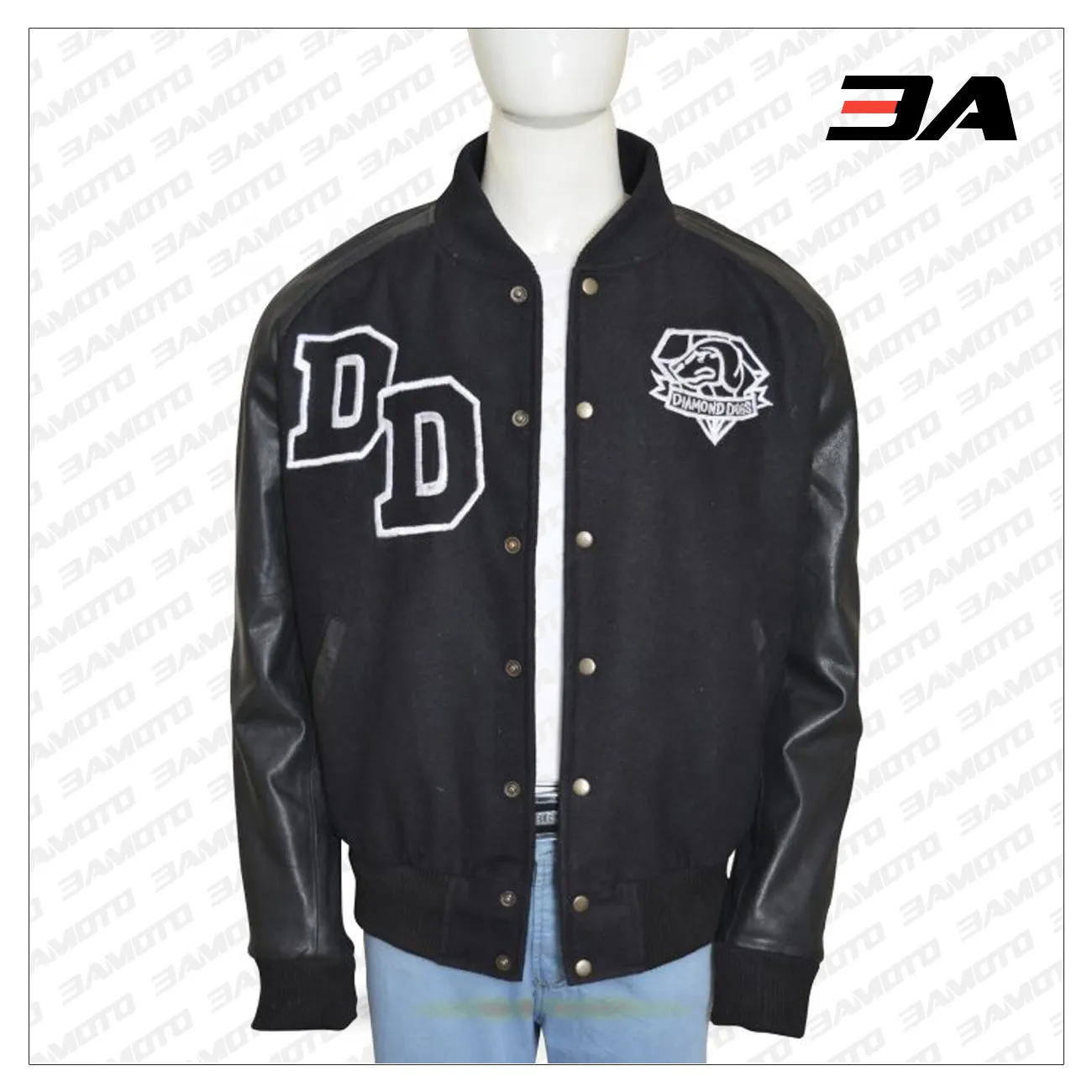 Diamond Dogs Big Boss Black Varsity Jacket