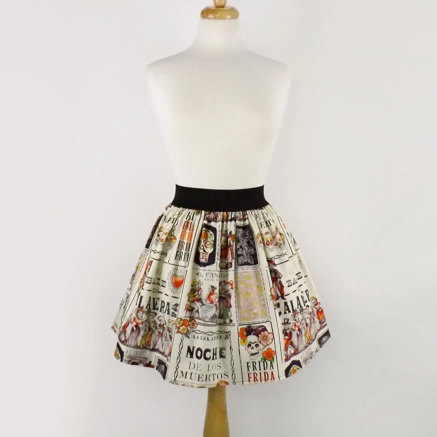 Frida "Noche De Baile"Pleated Skirt #S-AP922