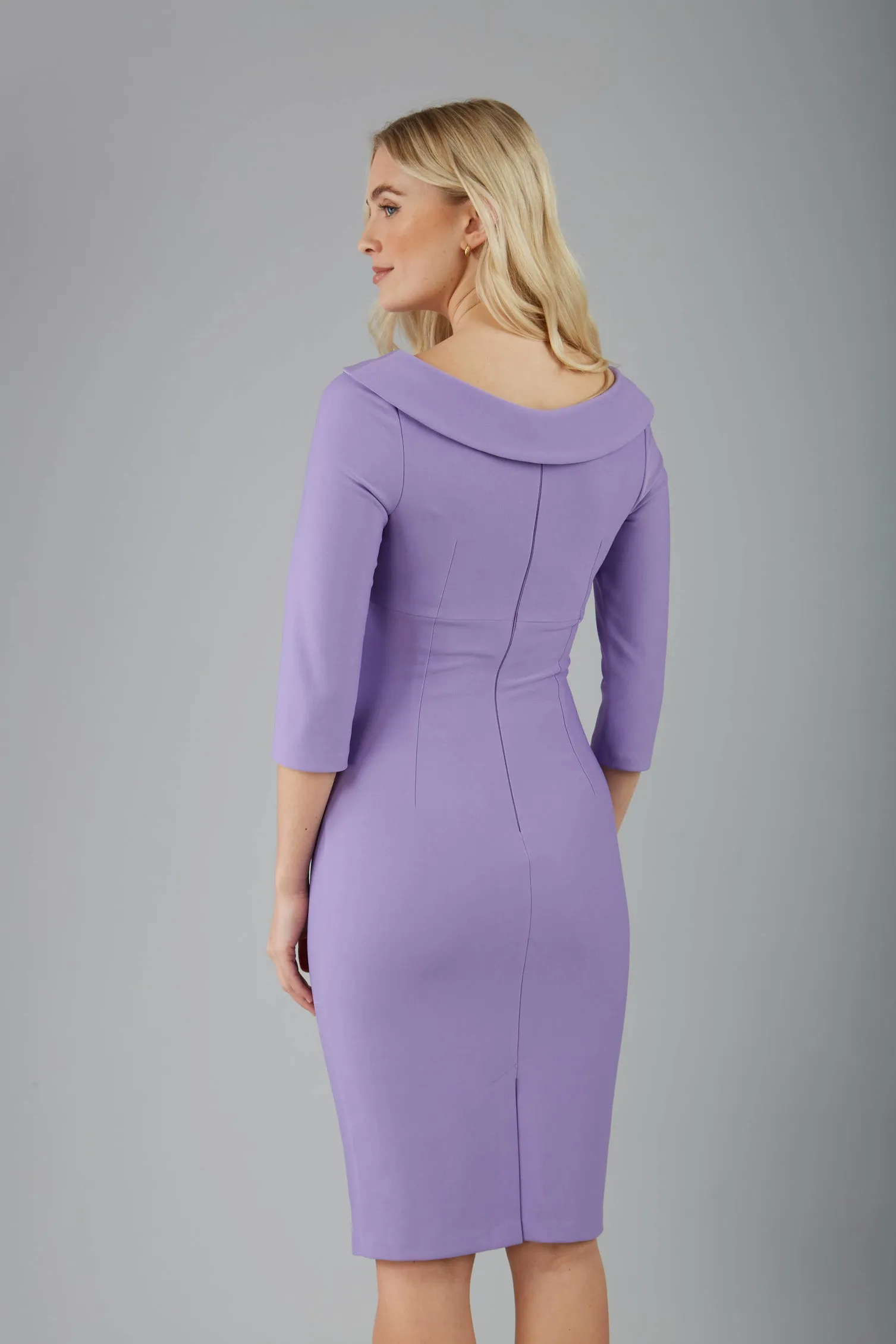 Ionian Sleeved Pencil Skirt Dress