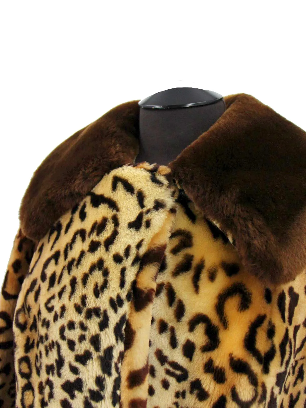 Leopard Faux Fur 1960s Vintage Coat