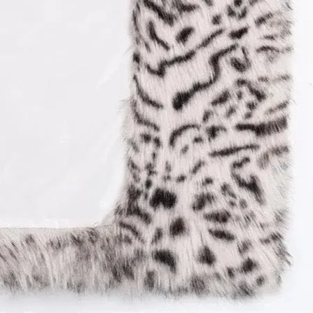 Margit Shaggy Snow Leopard Faux Fur Coat