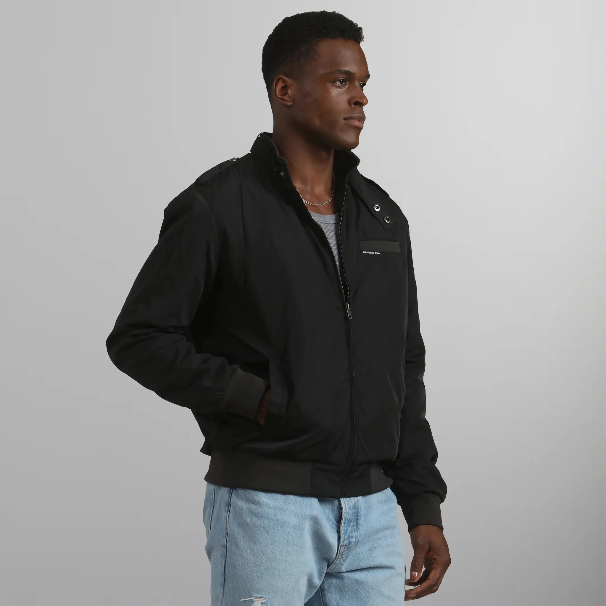 Men's Iconic Racer Quilted Lining Jacket