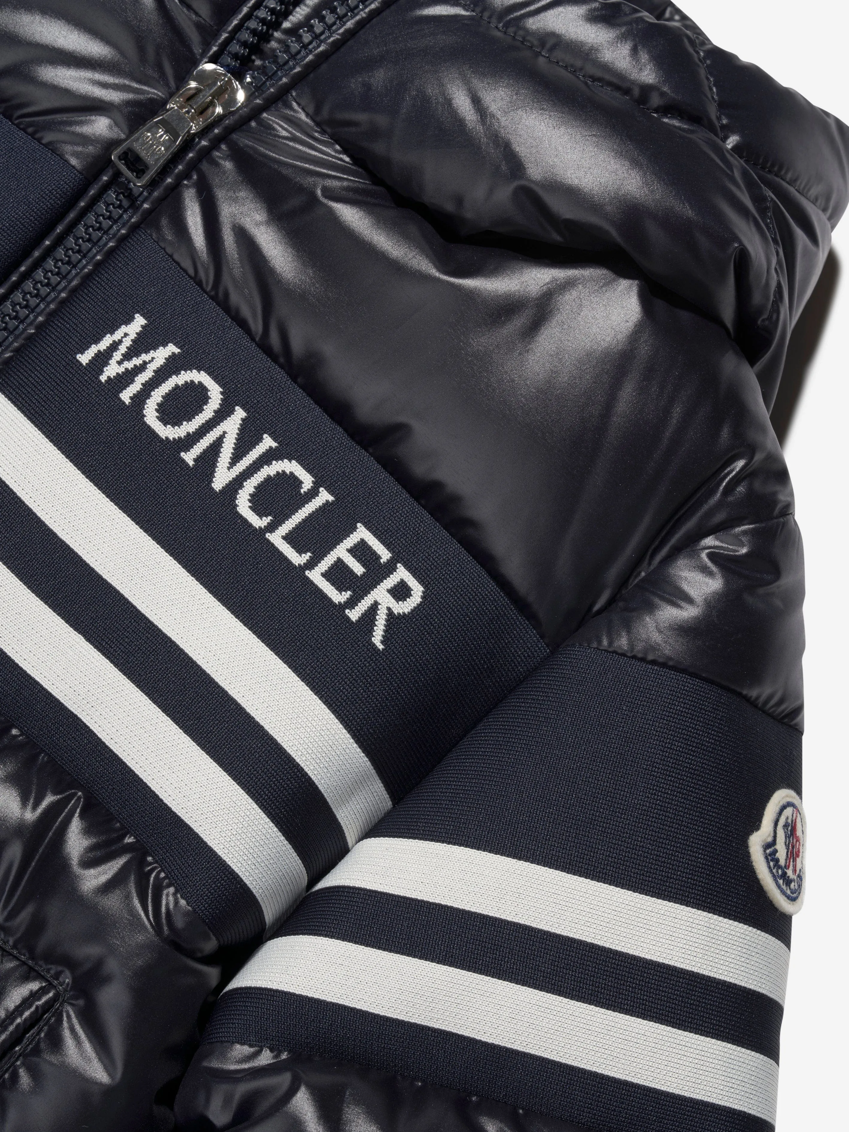 Moncler Enfant Boys Down Padded Mangal Jacket in Navy