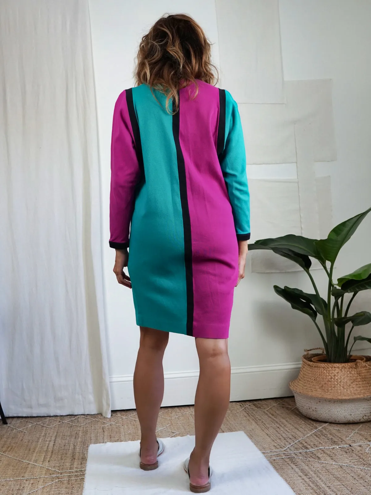 Mondrian Colorblock Henley Dress