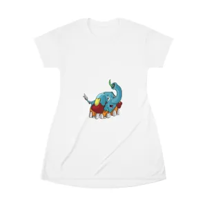 Mudphant All Over Print T-Shirt Dress