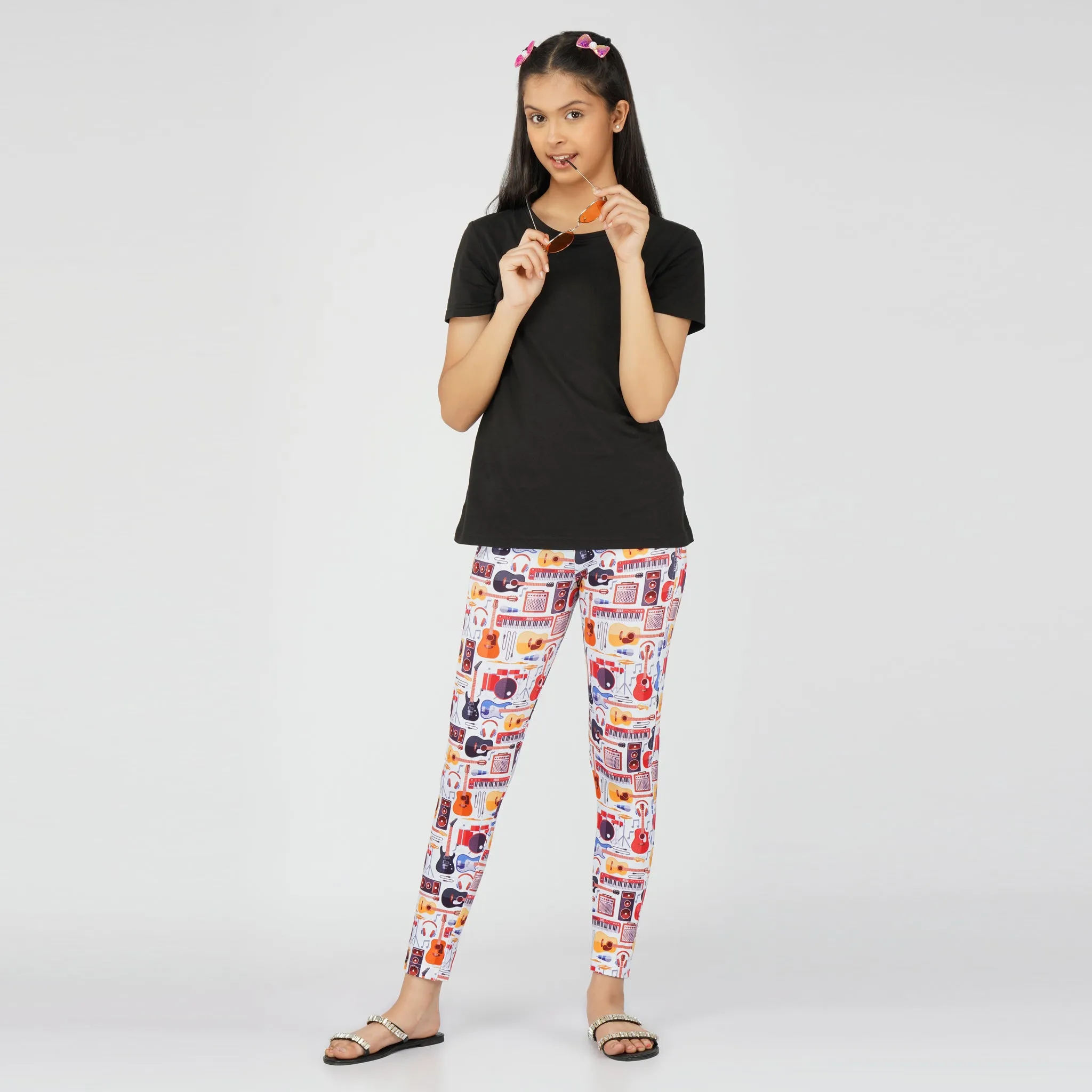 Musical Instruments Kids Leggings with Pockets [FINAL SALE]