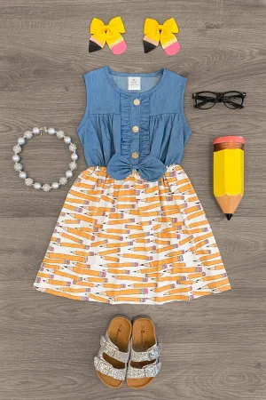 Pencil Denim Dress