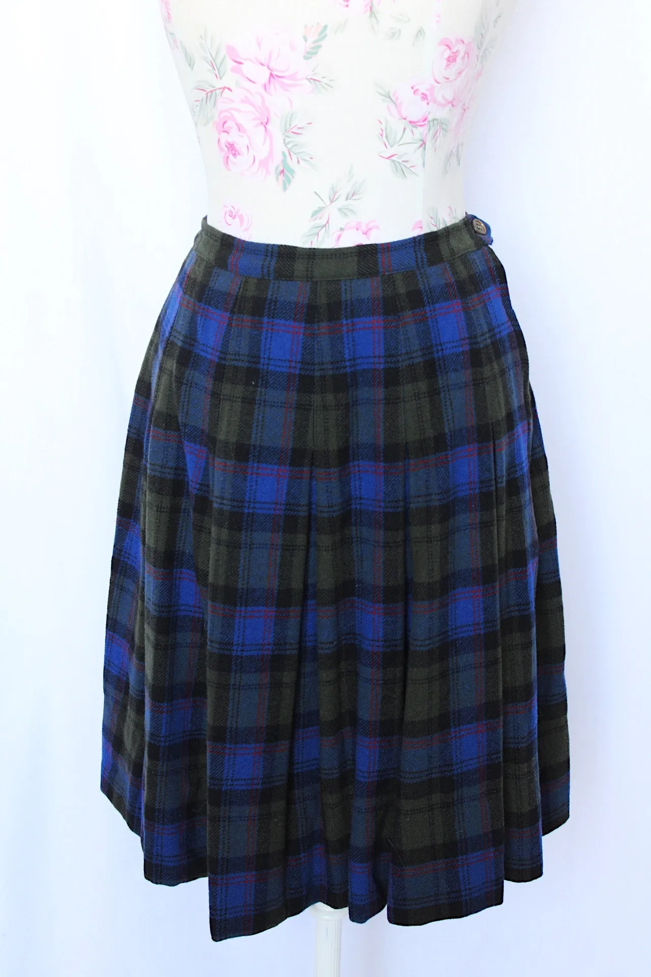 Plaid Pleated Skirt