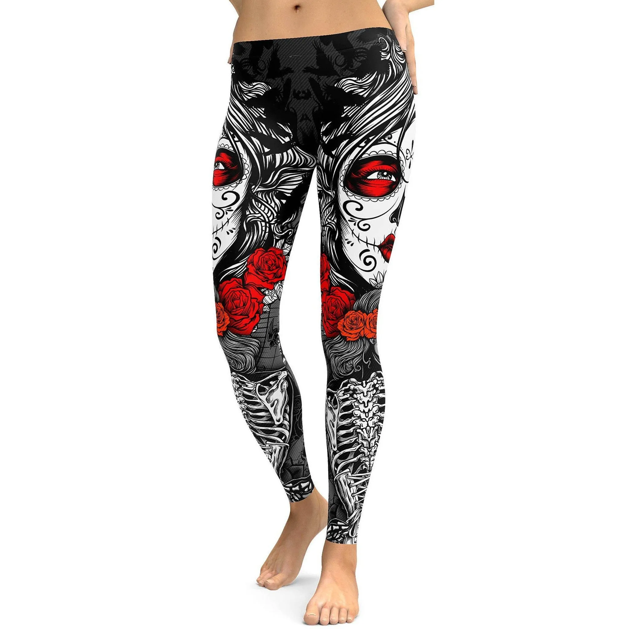 Skeleton Sugar Skull Leggings