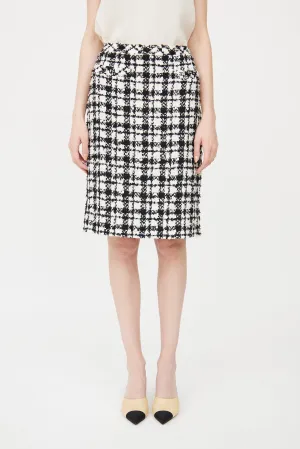 Spring 2005  Black & White Houndstooth Pencil Skirt