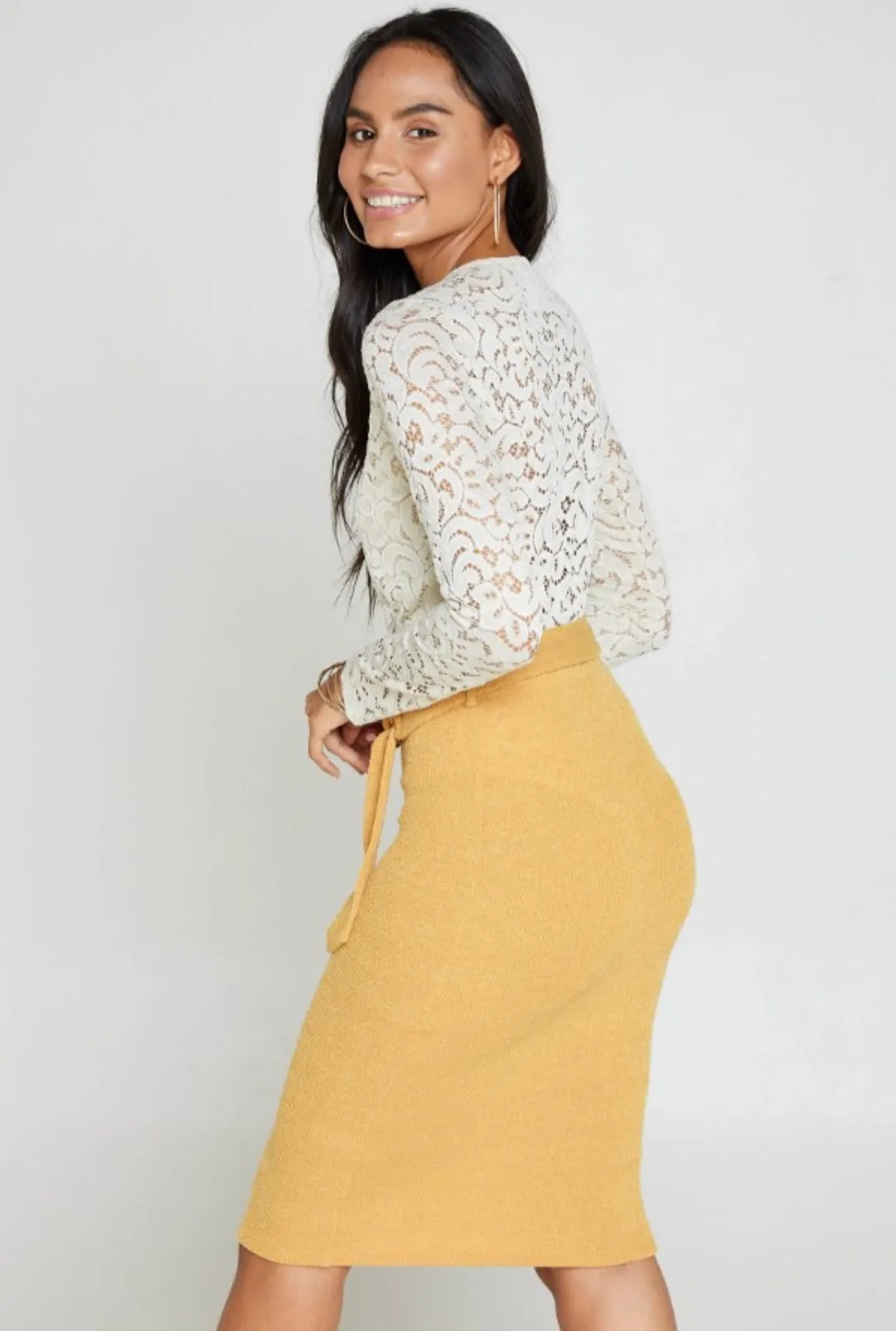 Spring Mustard Skirt