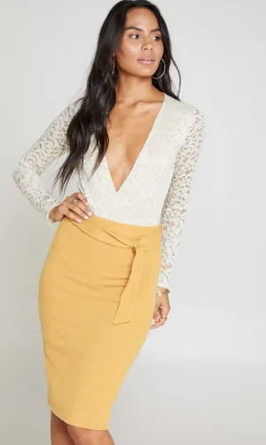 Spring Mustard Skirt