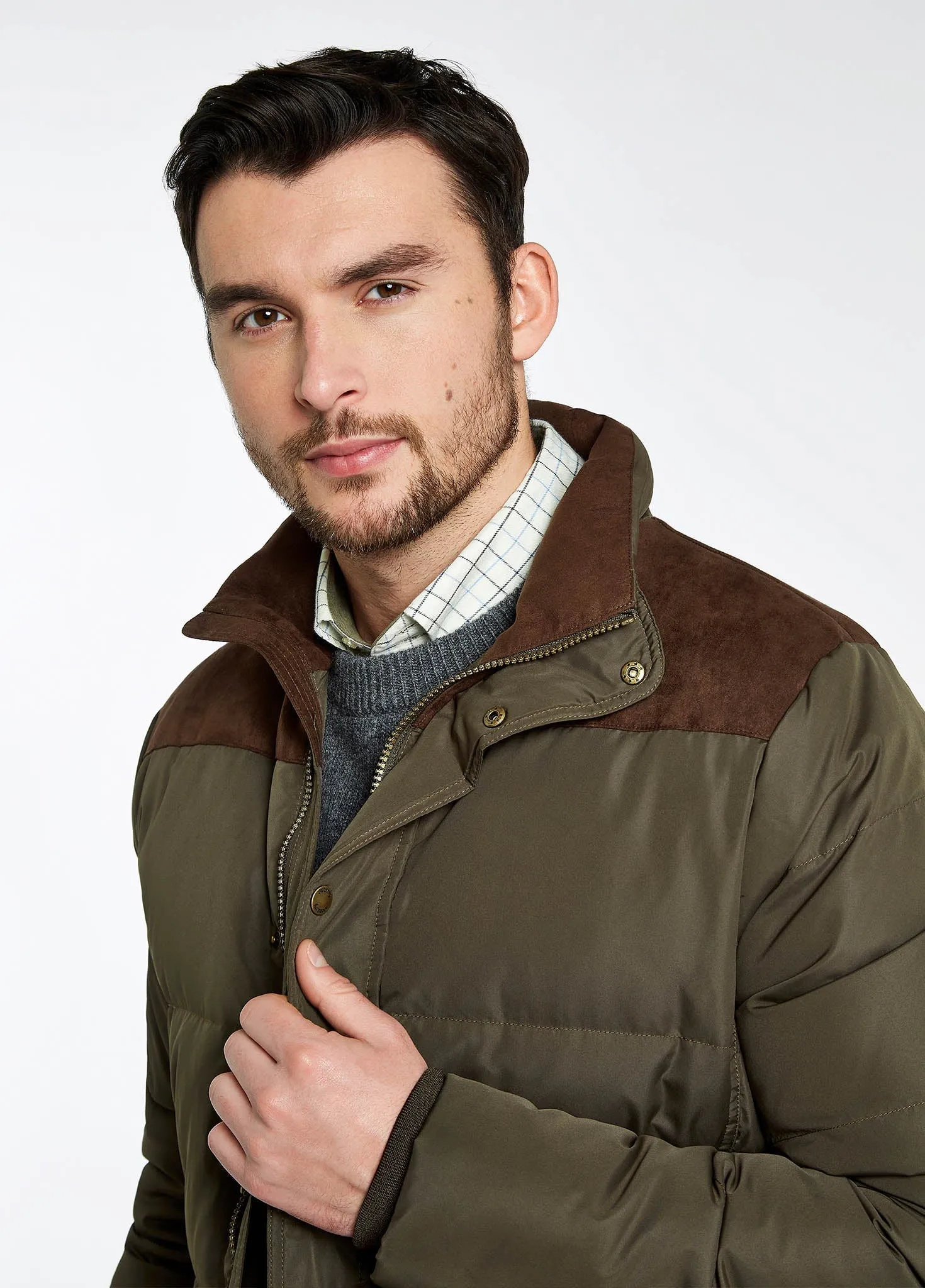 Talbot Down Filled Jacket - Olive