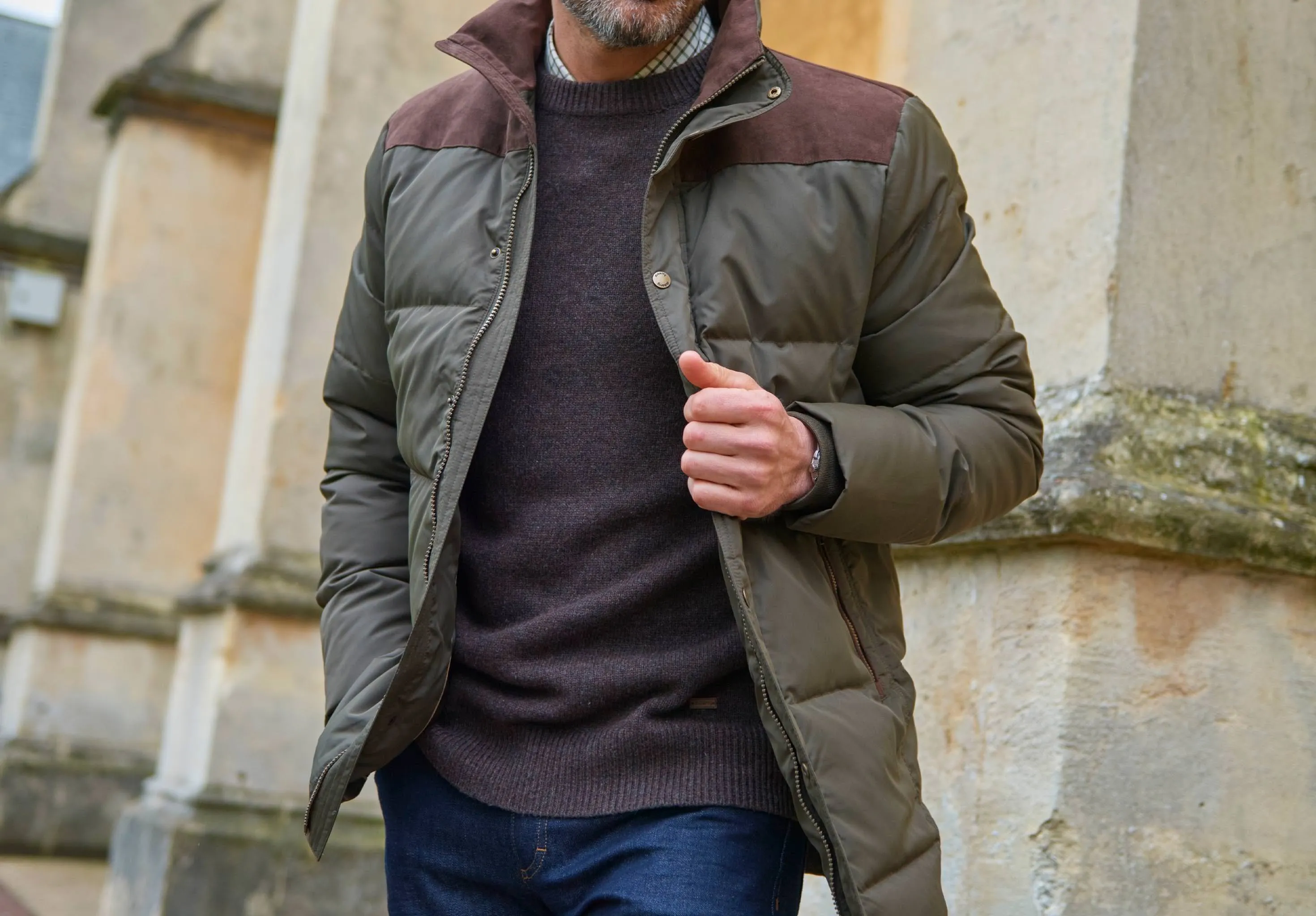 Talbot Down Filled Jacket - Olive