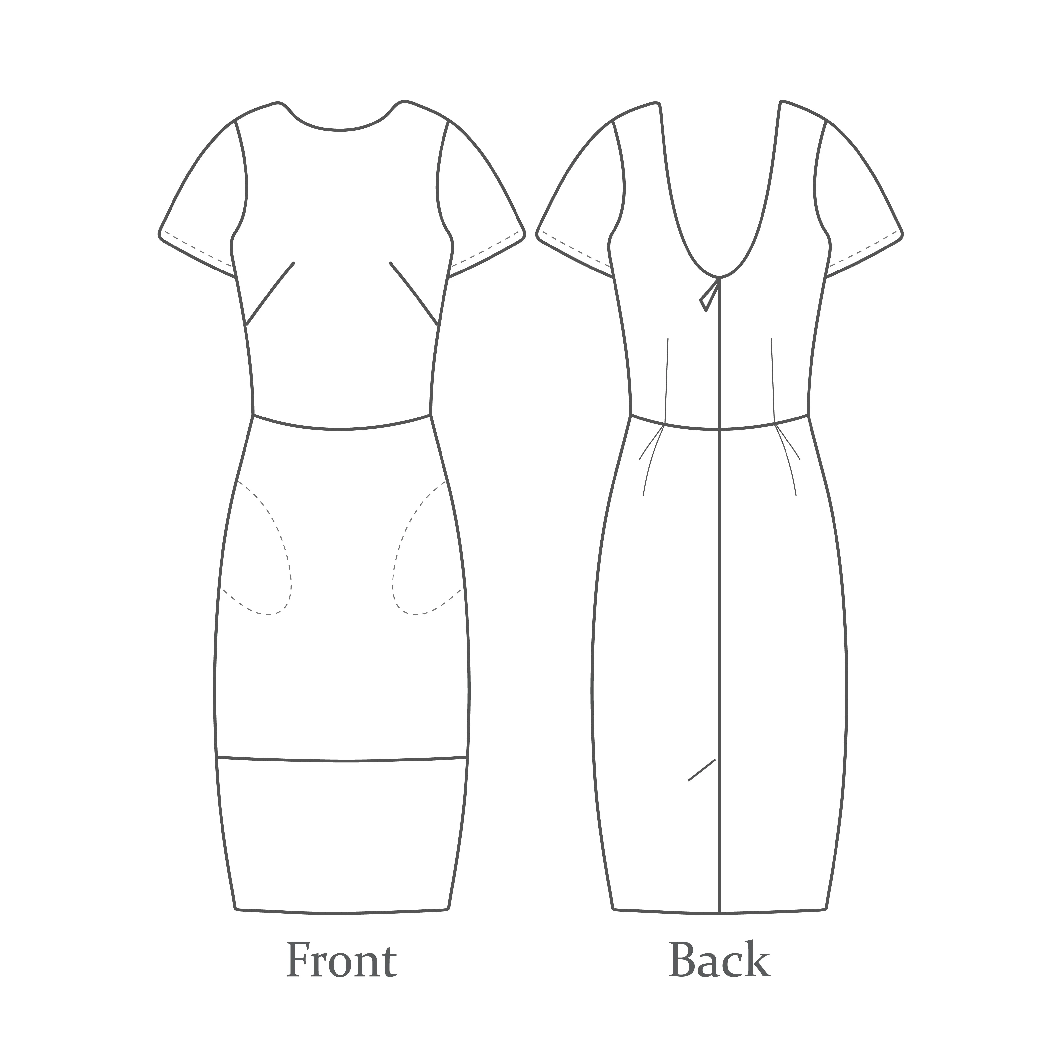 The Avid Seamstress THE SHIFT DRESS Sewing Pattern