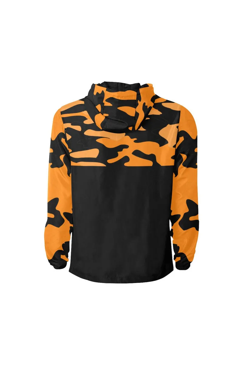 tumeric black camo sleeves All Over Print Quilted Windbreaker for Men (Model H35)