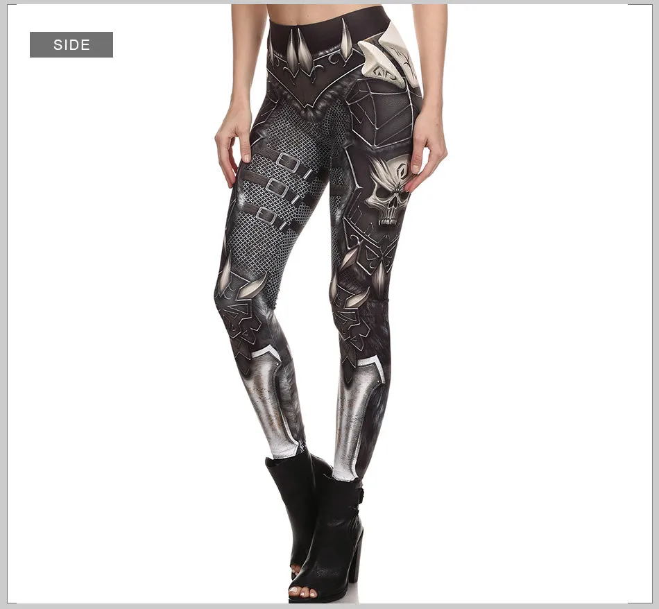 VenusFox Printed Skull Leggings Pants