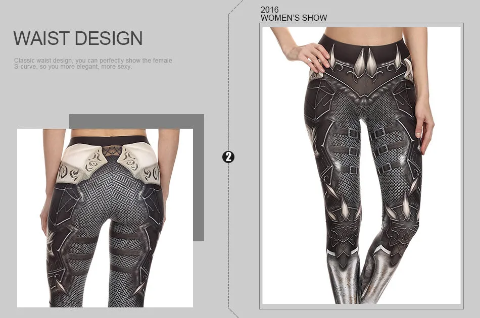 VenusFox Printed Skull Leggings Pants