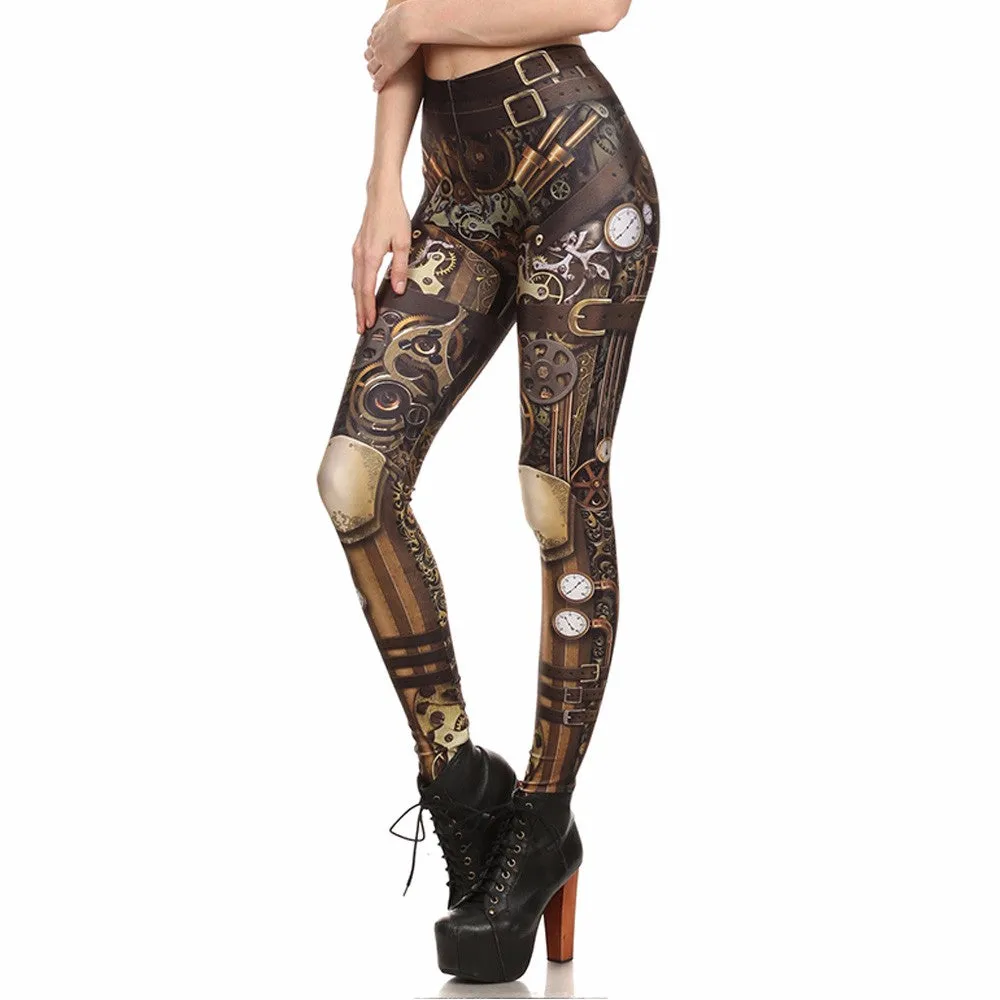 VenusFox Printed Skull Leggings Pants