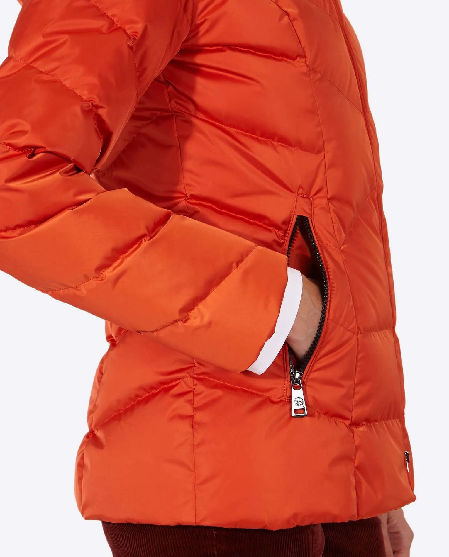 Women's down jacket LENA Naranja