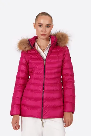 Women's down jacket LION Cardinal Pink