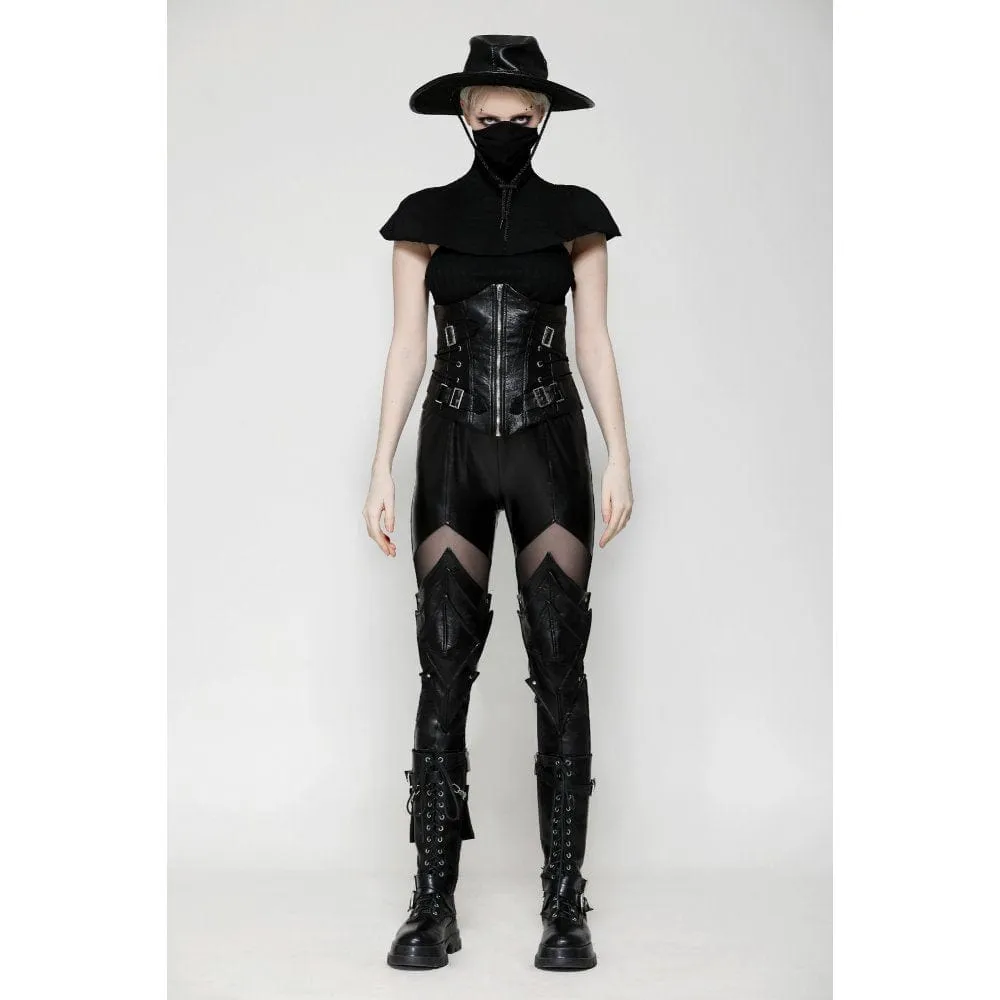 Women's Punk Armor Webbing Leggings